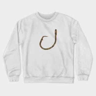 Camo Circle Hook Fishing Catfish Hunter Fish Hunting Crewneck Sweatshirt